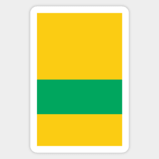 Norwich City Yellow Green Hoop Design Sticker